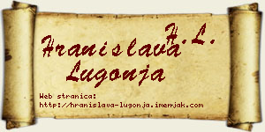 Hranislava Lugonja vizit kartica